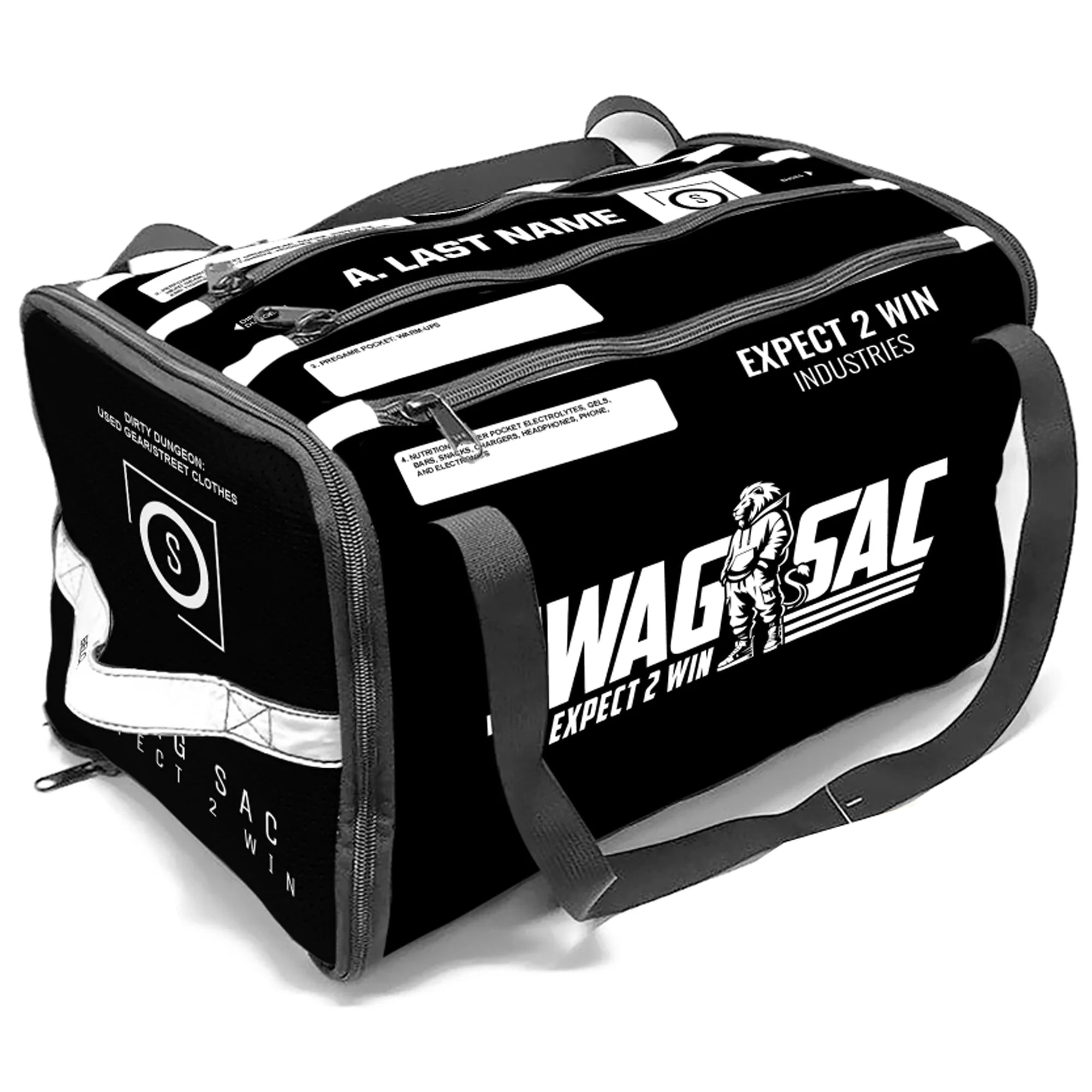 Expect 2 Win 2026 WRESTLING Swag Sac™ BLACK-WHITE