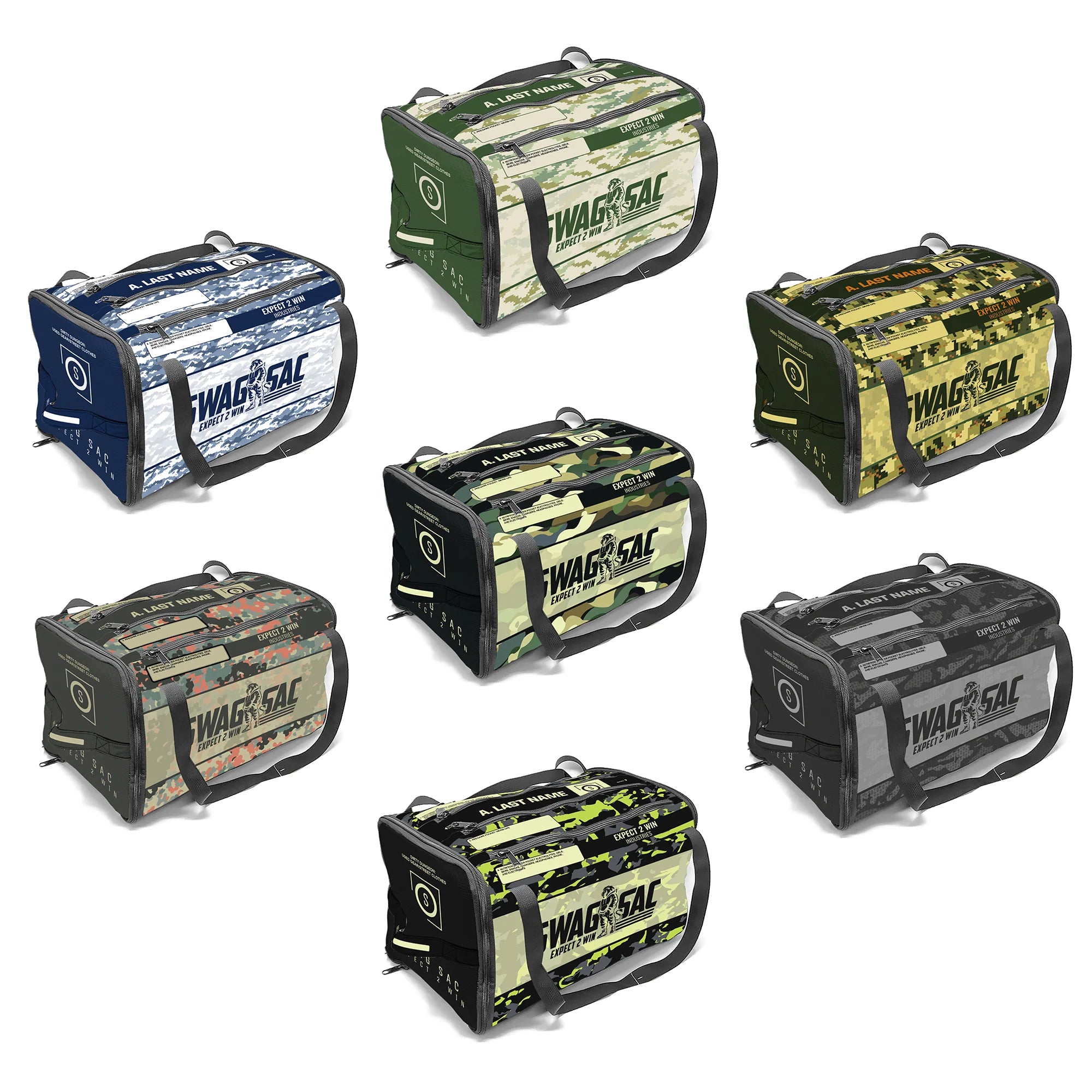 Expect 2 Win 2026 WRESTLING Swag Sac™ CAMO (7 color variants)