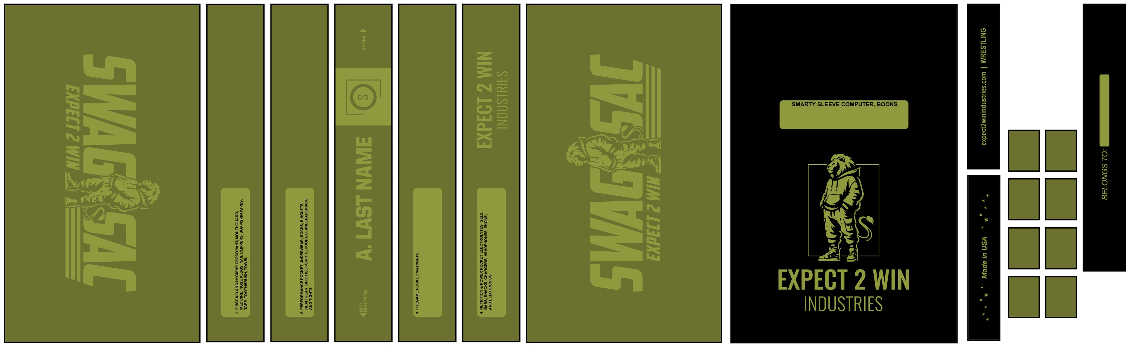 Expect 2 Win 2026 WRESTLING Swag Sac™ CHROMA (7 color variants)