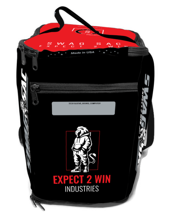 Expect 2 Win 2026 JIU JITSU Swag Sac™ BLACK-RED