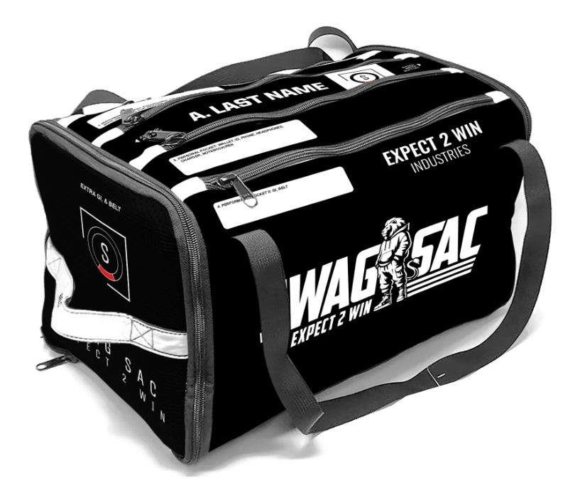 Expect 2 Win 2026 JIU JITSU Swag Sac™ BLACK-WHITE